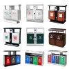 A variety of detachable plastic trash cans with LIDS for household kitchens and living rooms Item Picture